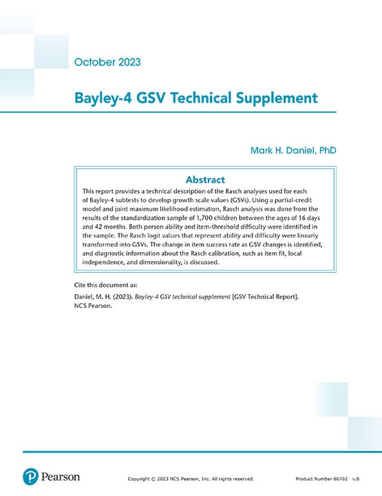 Bayley GSV Technical Supplements