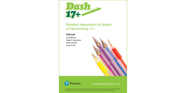 Detailed Assessment of Speed of Handwriting