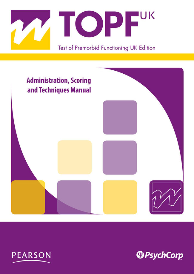 Test of Premorbid Functioning - UK Version