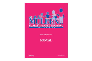 Mullen Scales of Early Learning